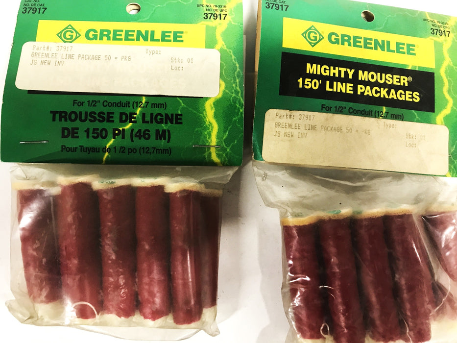 Greenlee Red Bagged Conduit Line Package for Fishing System 37917 [Lot of 2] NOS