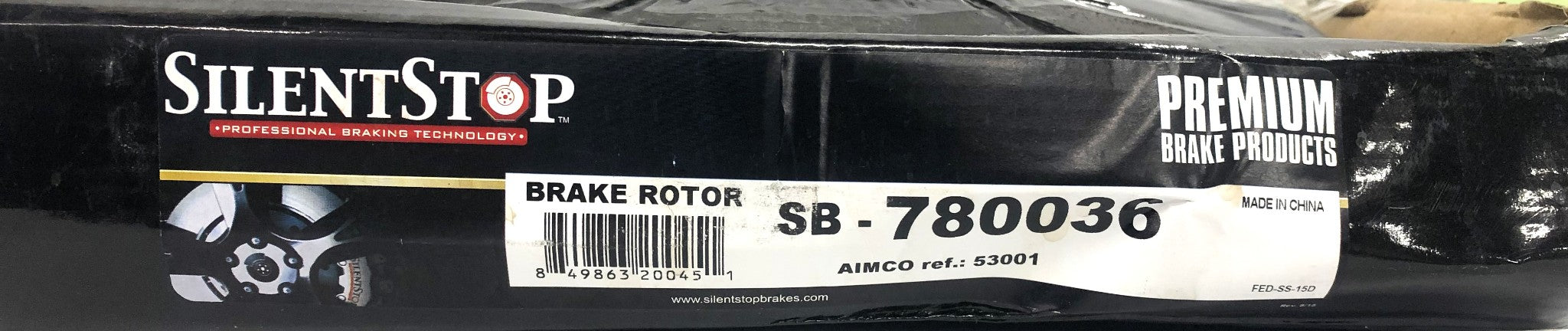 Silent Stop Front Brake Disc Rotor SB-780036 NOS