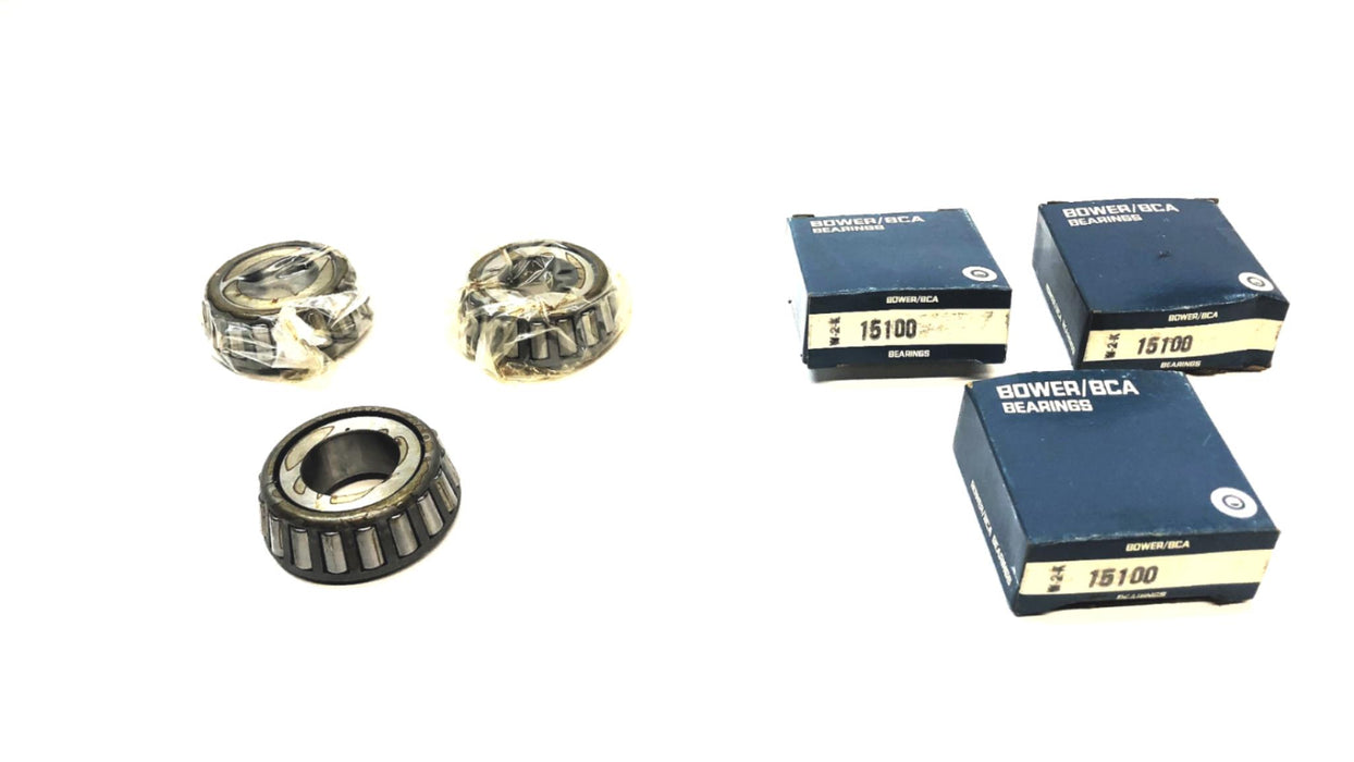 Bower/BCA NTN Tapered Roller Bearing Cone 15100 (4T-15100) [Lot of 3] NOS