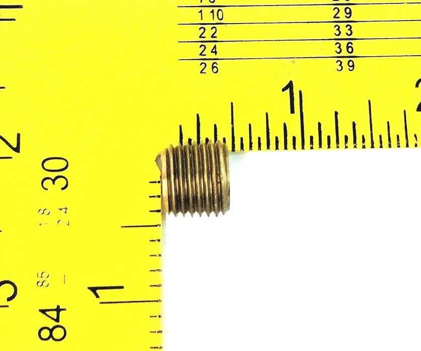 UNBRANDED 1/4" BRASS BARSTOCK HEX PLUG [LOT OF 5] NOS