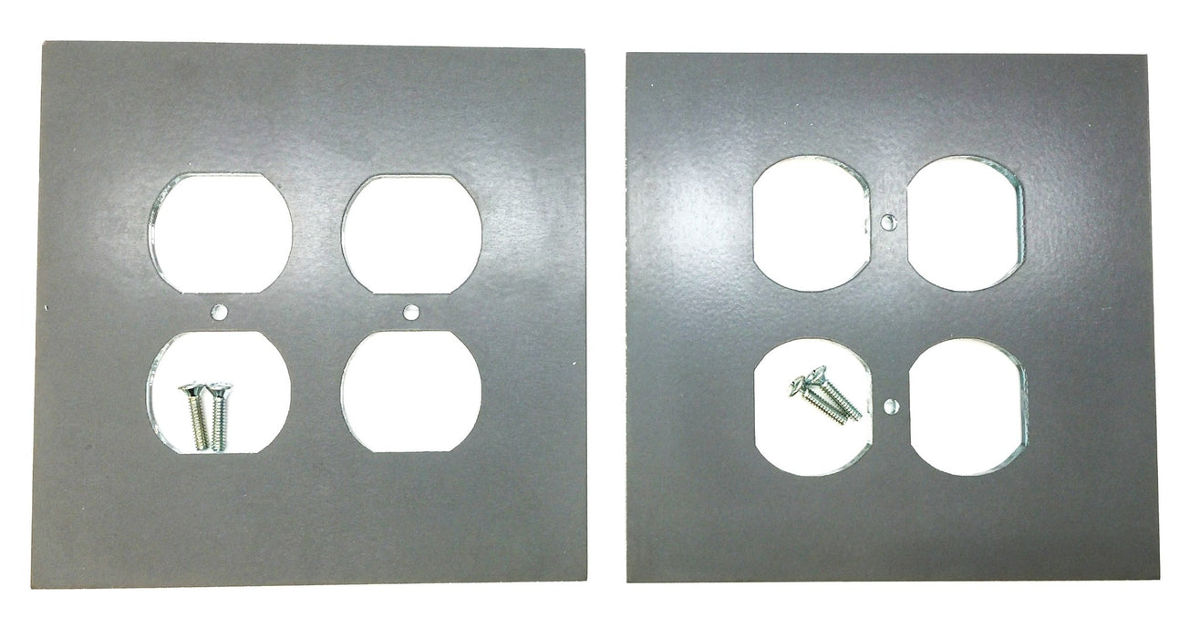 Unbranded 4-Gang Glass Mirror Cover Plate 428981 [Lot of 2] NOS