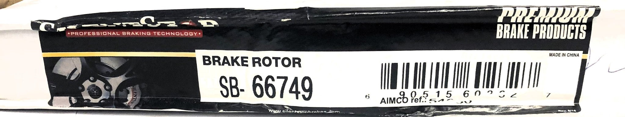 Silent Stop DuraGo Front Brake Disc Rotor SB-66749 (BR54030) NOS