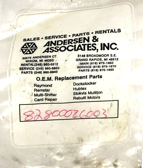 Anderson & Associates Forklift Washer 828-000-260/03 [Lot of 2] NOS