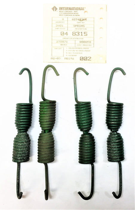 INTERNATIONAL NAVISTAR Brake Return Spring 487473C1 [Lot of 4] NOS