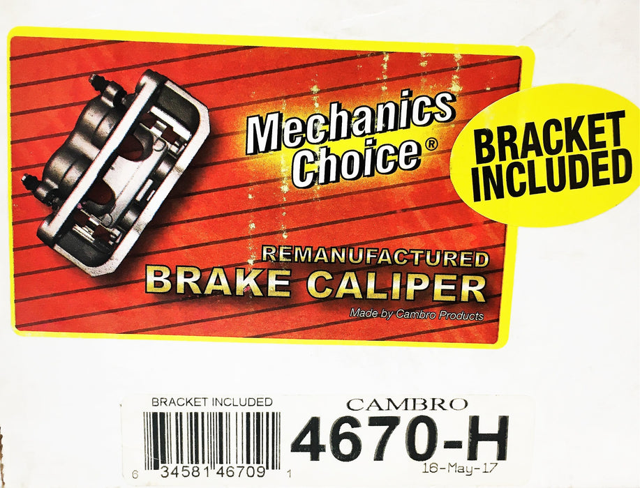 Mechanic's Choice Cambro Brake Caliper 4670-H REMANUFACTURED