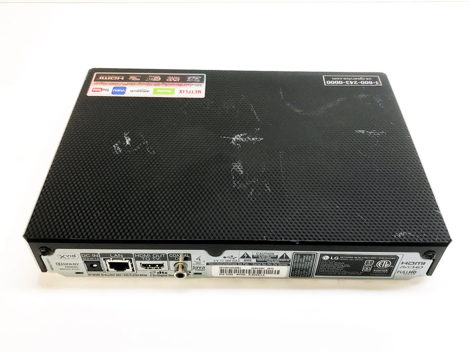 LG DVD/3D BluRay Disc Player with WiFi Streaming Support BP550 USED