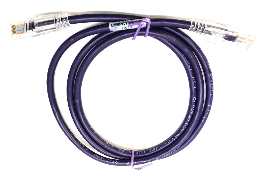 Black Box 4' Violet GigaBase 3 CAT5e Patch Cable C5EPC70-VT-04 [Lot of 7] NOS
