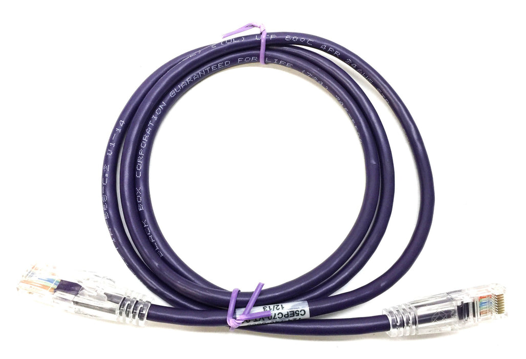 Black Box 4' Violet GigaBase 3 CAT5e Patch Cable C5EPC70-VT-04 [Lot of 7] NOS