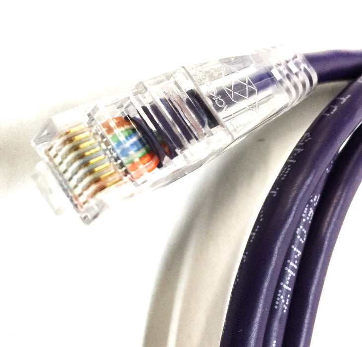 Black Box 4' Violet GigaBase 3 CAT5e Patch Cable C5EPC70-VT-04 [Lot of 6] NOS