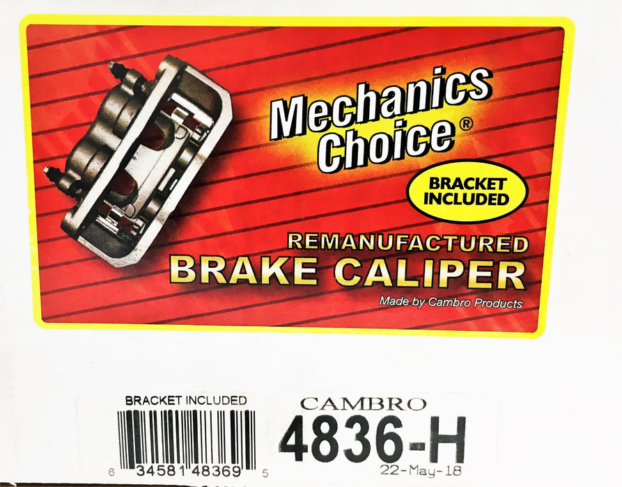 Mechanic's Choice Cambro Brake Caliper 4836-H REMANUFACTURED