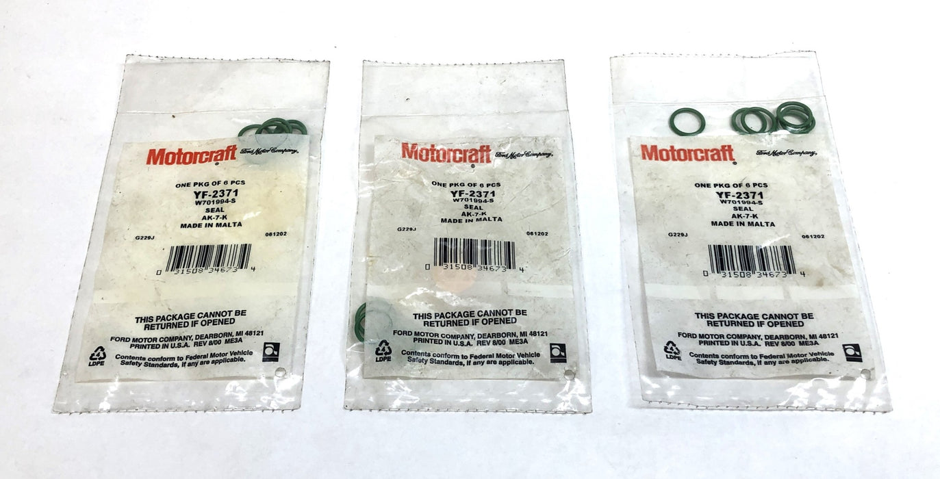 Ford Motorcraft 6 Piece Seal YF-2371 (W701994-S) [Lot of 3] NOS