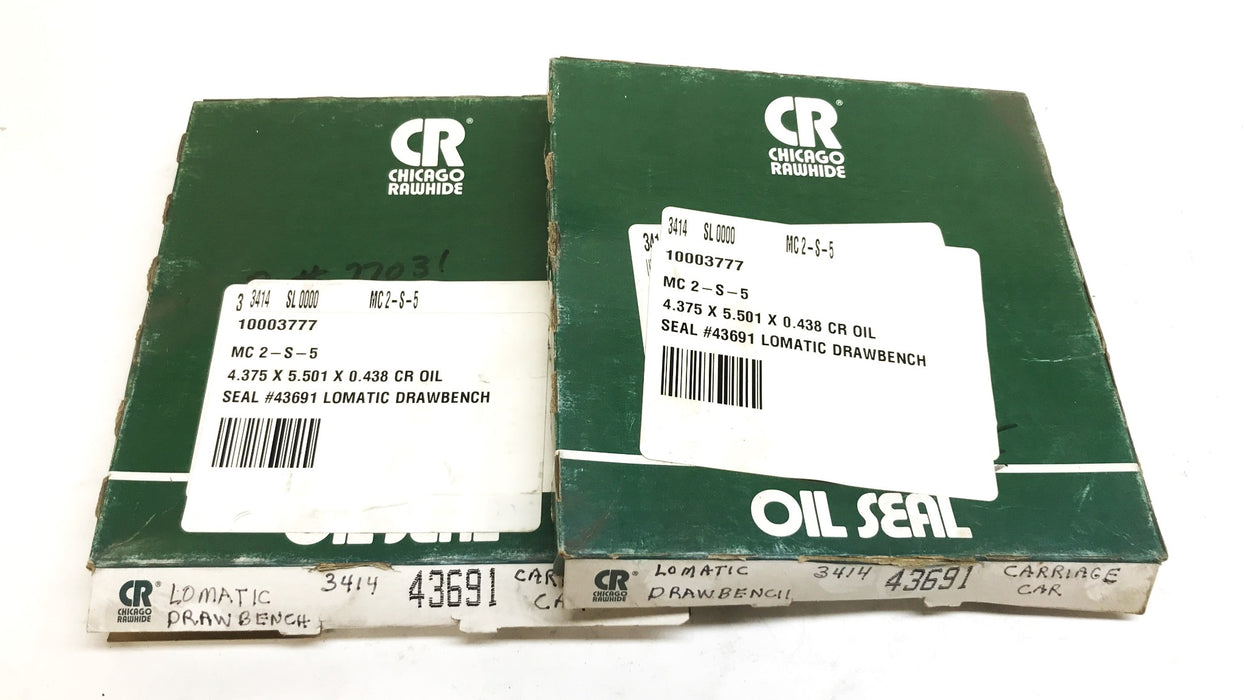 Chicago Rawhide Oil Seal CR43691 [Lot of 2] NOS