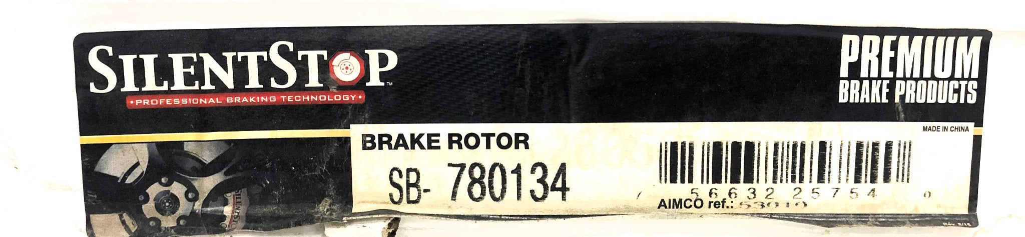 Silent Stop DuraGo Rear Brake Disc Rotor SB-780134 (BR53010) NOS