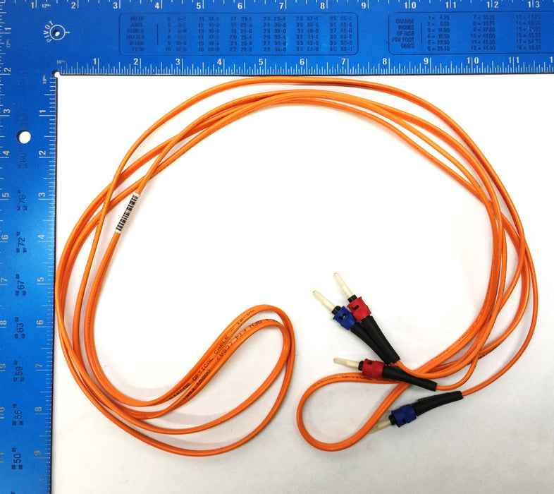 Black Box 10' Orange Fiber-Optic Cable Assembly 38044 (FOTP 171) [Lot of 3] NOS