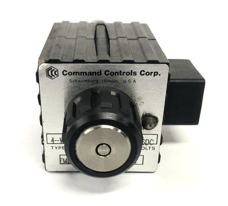 Command Controls Corp 4 Way Solenoid Valve 520-898-113 USED