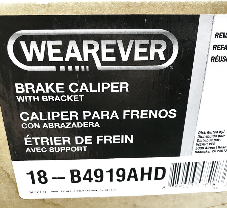 Wearever Re-Manufactured Brake Caliper Assembly 18-B4919AHD