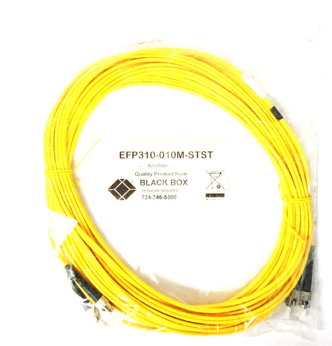 Black Box 32.81' Yellow Fiber-Optic Cable Assembly EFP310-010M-STST NOS