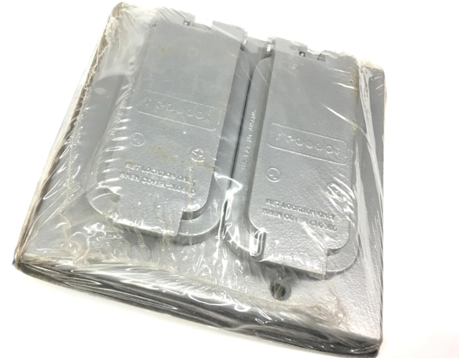 STEEL-CITY RED DOT 2-GANG COVER FOR DUPLEX AND GFCI RECEPTACLES WDGF100-C
