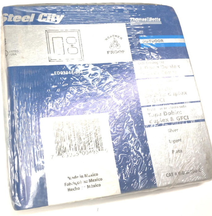 STEEL-CITY RED DOT 2-GANG COVER FOR DUPLEX AND GFCI RECEPTACLES WDGF100-C