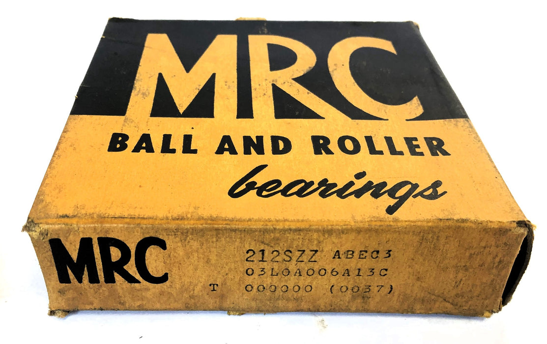 MRC Sealed Precision Ball Bearing 212SZZ NOS