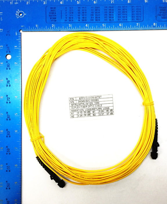 Black Box 32.81' Yellow Fiber-Optic Cable Assembly EFP310-010M-MTMT NOS