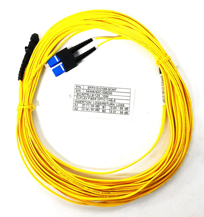 Black Box 32.81' Yellow Fiber-Optic Cable Assembly EFP310-010M-SCMT NOS