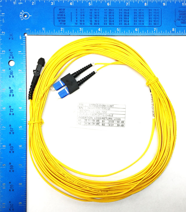 Black Box 32.81' Yellow Fiber-Optic Cable Assembly EFP310-010M-SCMT NOS