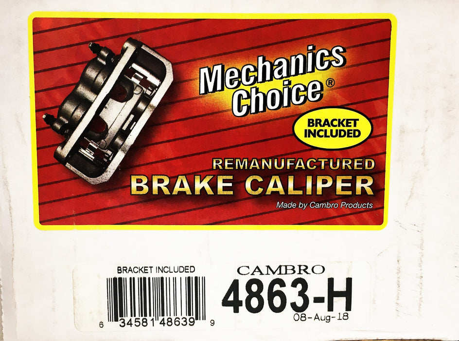 Mechanic's Choice Cambro Brake Caliper 4863-H REMANUFACTURED