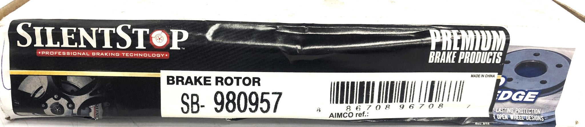 Silent Stop Rear Brake Disc Rotor SB-980957 NOS