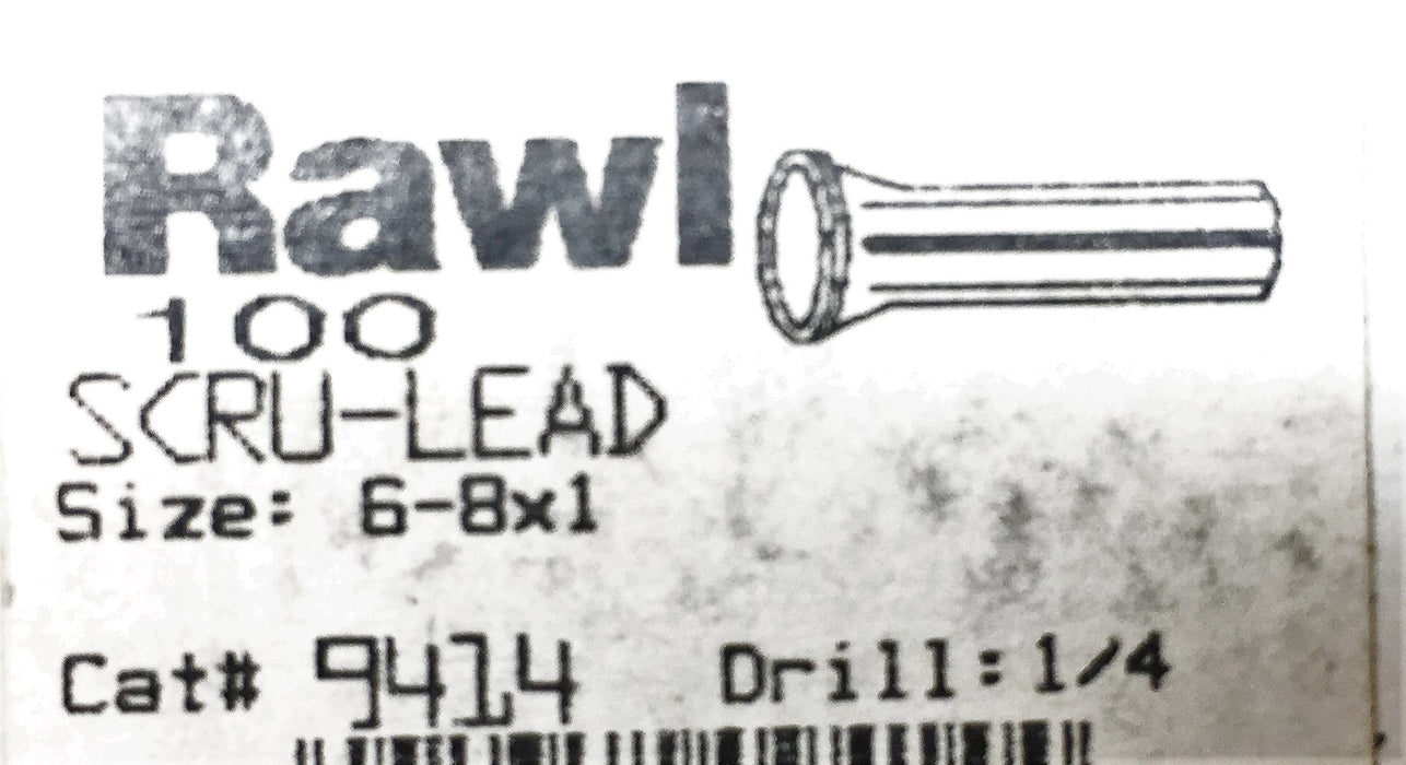 Rawl Scru-Lead Anchor 6-8 x 1" 5325-30 (100pcs) NOS