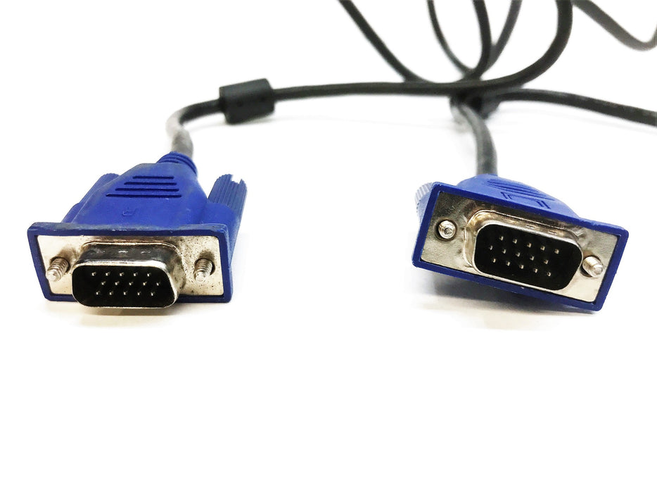 Unbranded 15-Pin VGA Male to Male Cable [Lot of 10] USED
