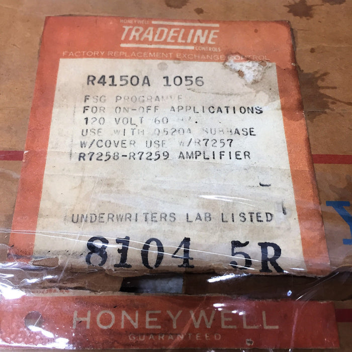 Honeywell Flame Safety Programmer R4150A-1056 NOS