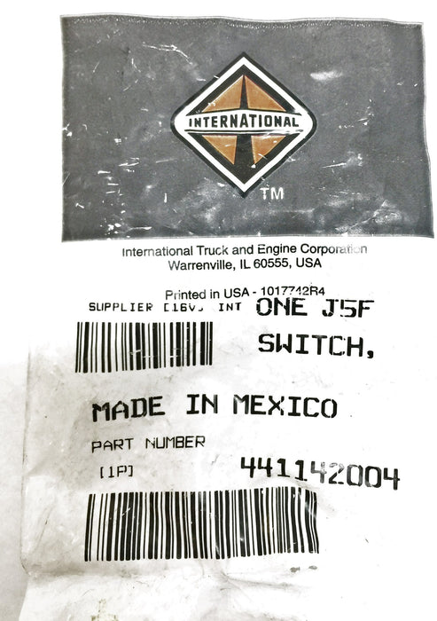 International/Navistar Switch OEM 441142004 NOS