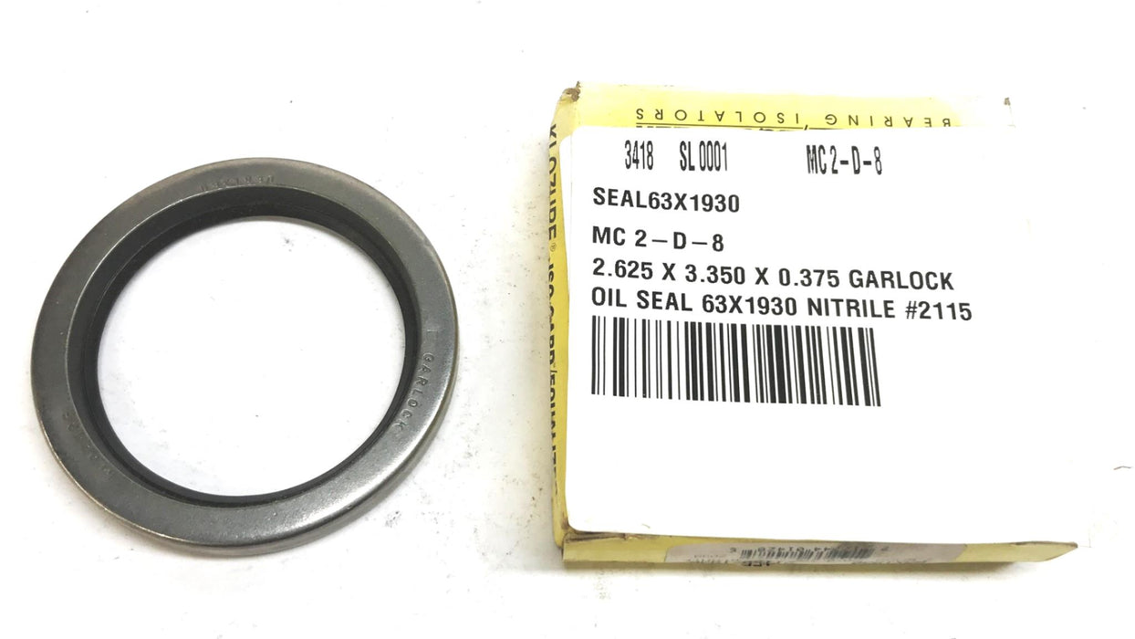 Garlock Klosure Oil Seal 63-1930 (21158-1930) [Lot of 2] NOS