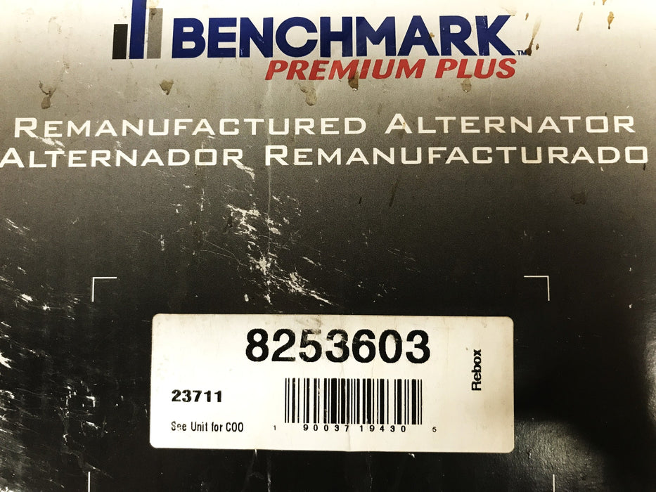 Benchmark/Remy Remanufactured Alternator 8253603/23711 REMANUFACTURED