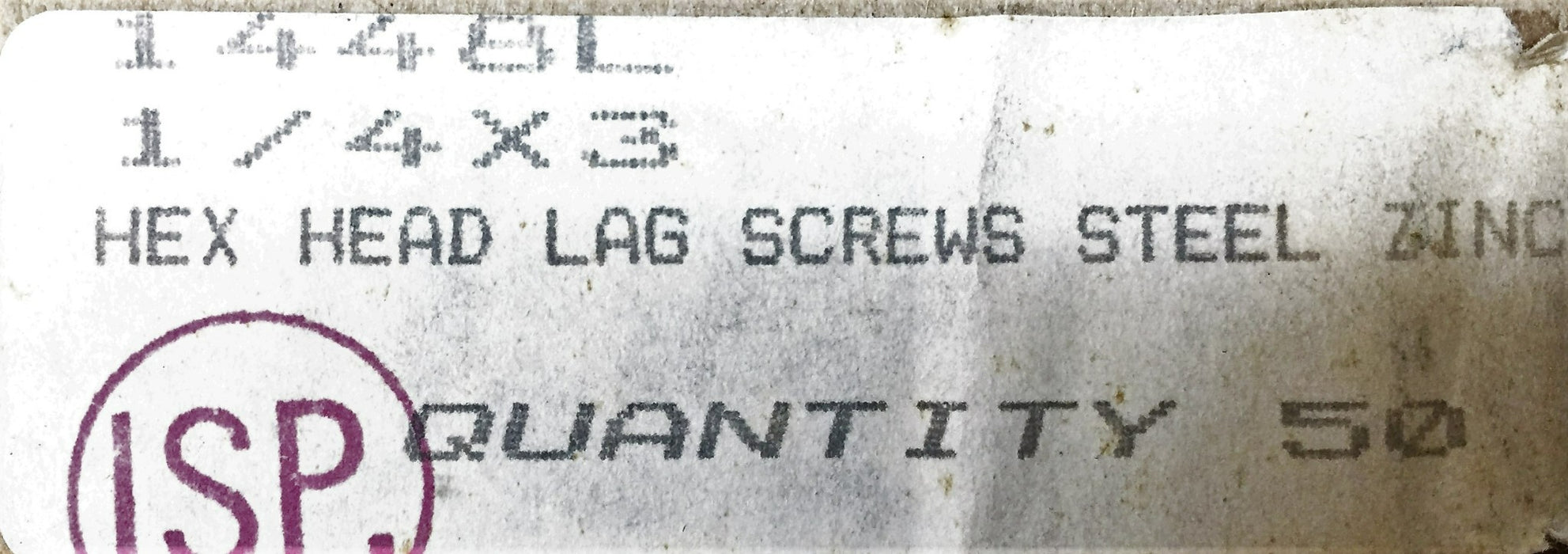 Unbranded 1/4 X 3" Hex Head Lag Screw (1448L) 5305-352 (32pcs) NOS