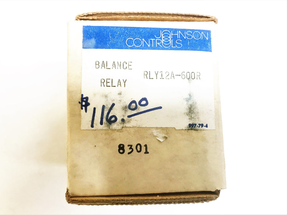 Johnson Controls Balance Relay RLY12A-600R NOS