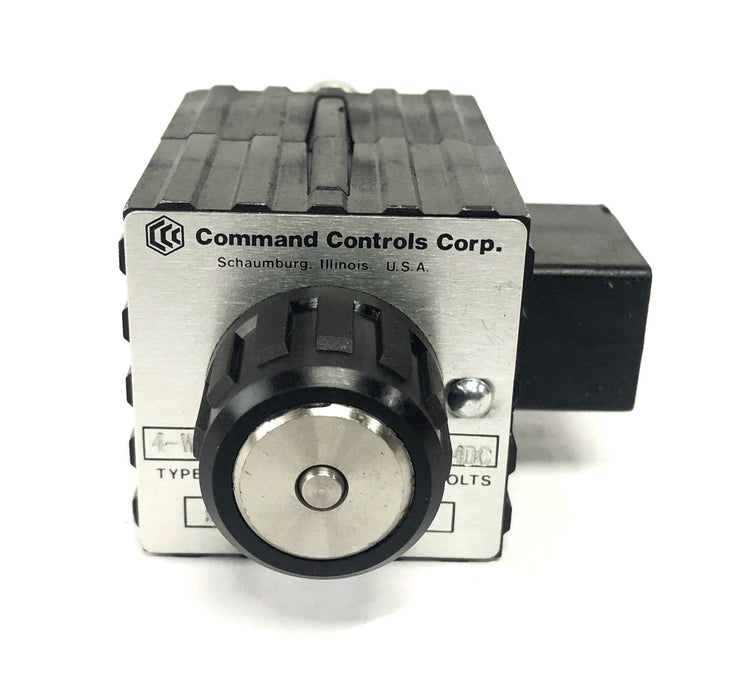 Command Controls Corp 4 Way 24DC Solenoid Valve EMDV-1164-24DT NOS
