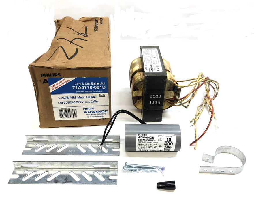 Philips Advance Core and Coil Metal Halide Ballast Kit 71A5770-001D -NOS-