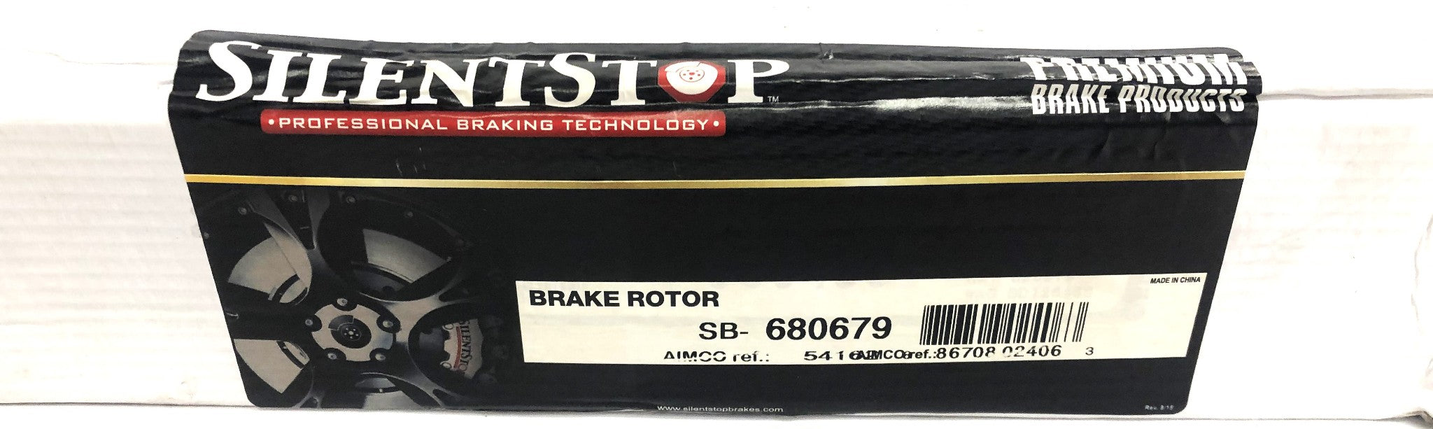Silent Stop DuraGo Rear Brake Disc Rotor SB-680679 (BR900480) NOS