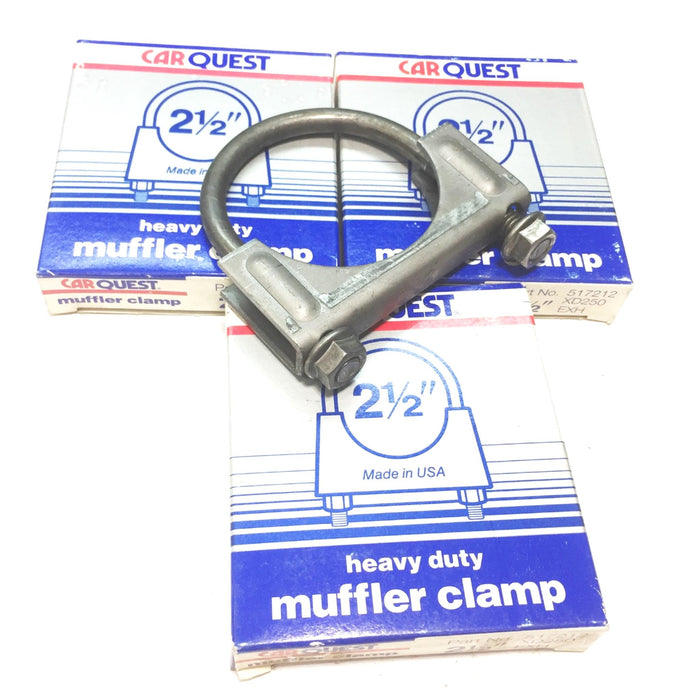 Carquest Heavy Duty 2-1/2" Muffler Clamp 517212 [Lot of 3] NOS