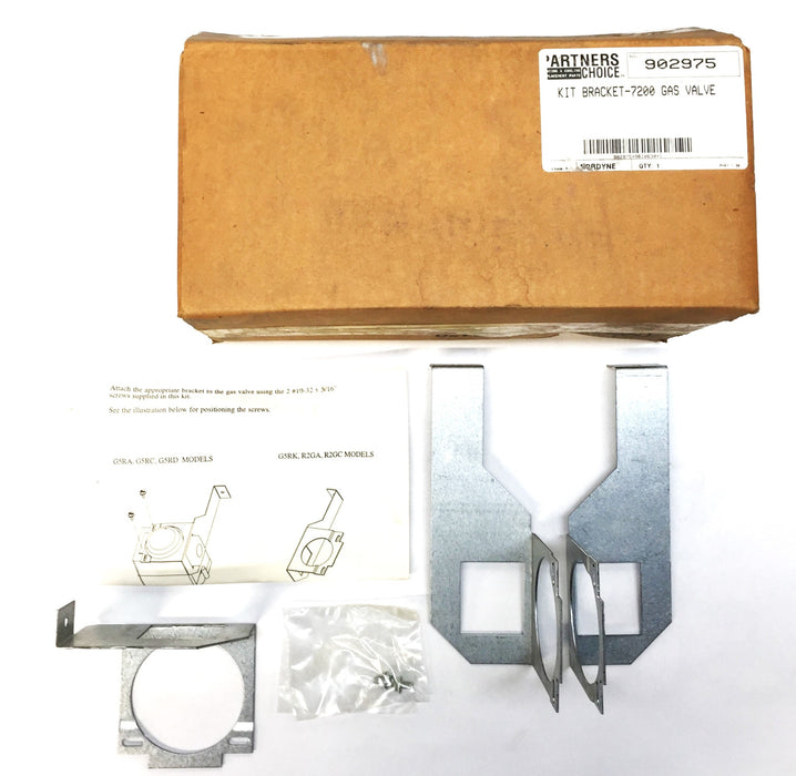 Partners Choice Kit Bracket for 7200 Gas Valve 902975 NOS