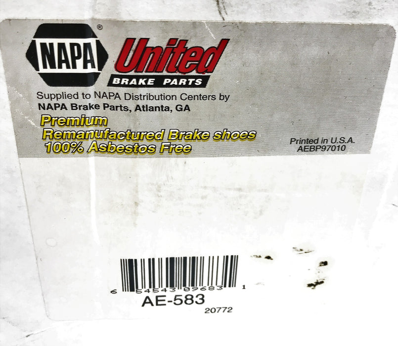 NAPA Brake Shoe Set AE-583 NOS