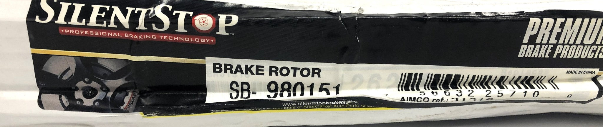 Silent Stop Rear Brake Disc Rotor SB-980151 NOS