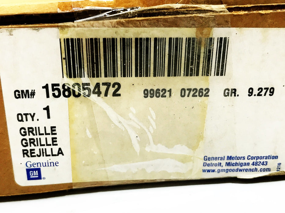 GM OEM Center Console Grille Cover  15805472 NOS