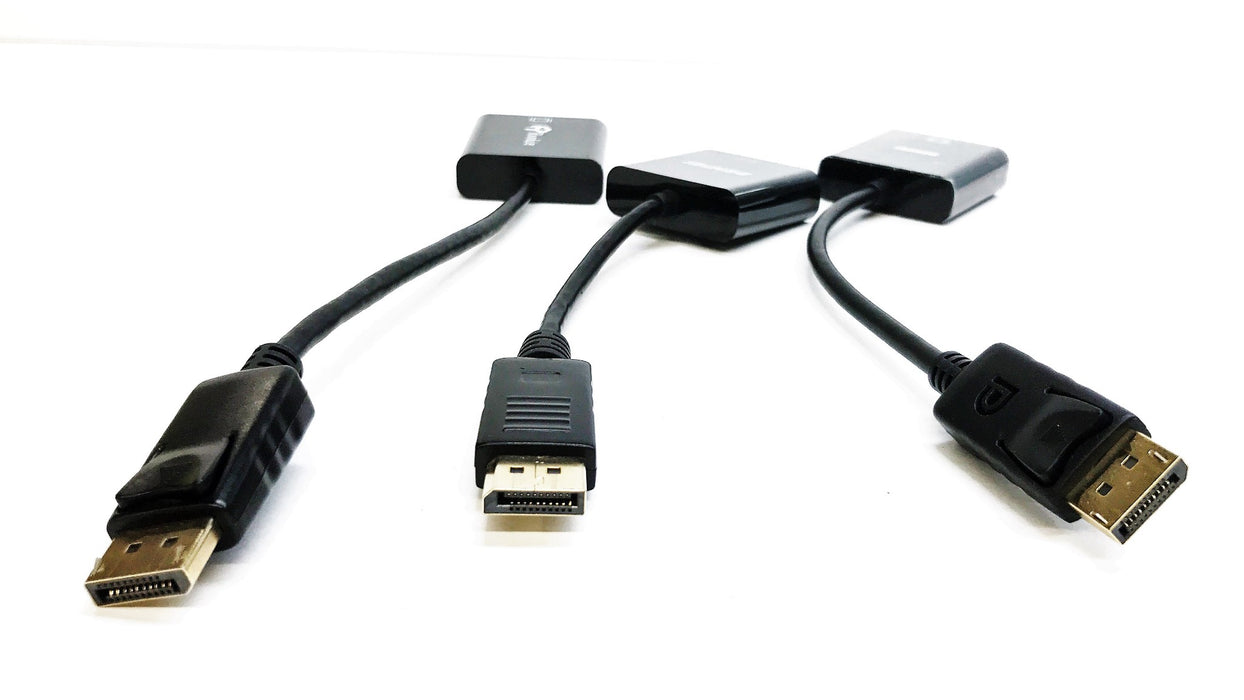 Benfei/Rankie Display Port to VGA Adapter DANBNBC084 [Lot of 3] NOS