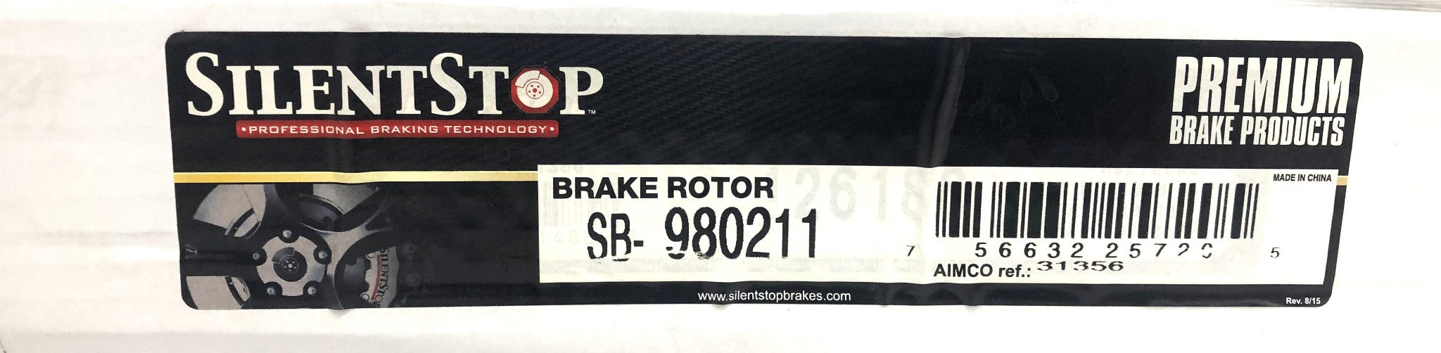 Silent Stop Rear Brake Disc Rotor SB-980211 NOS