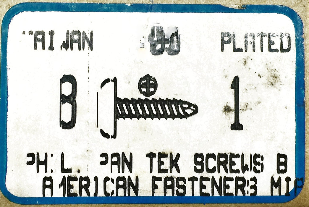 American Fasteners 8 x 1" Pan Self Drilling Screw 5305-500 (300pcs) NOS