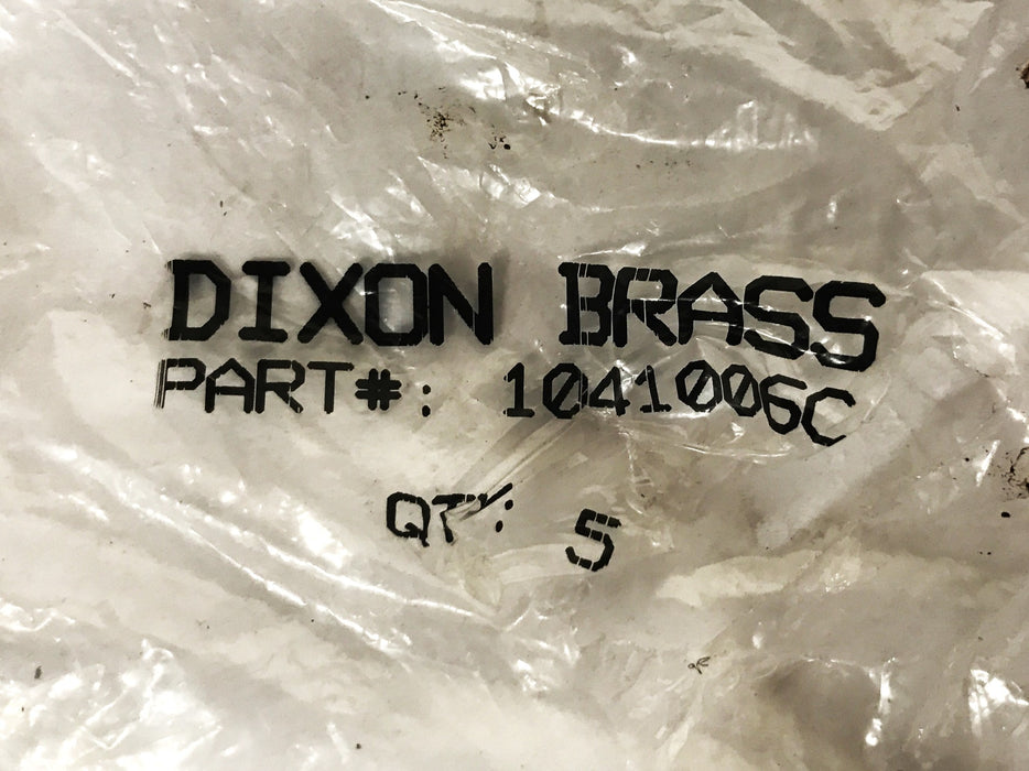 Dixon Brass Hose Pipe Fitting 1041006C [Lot of 5] NOS