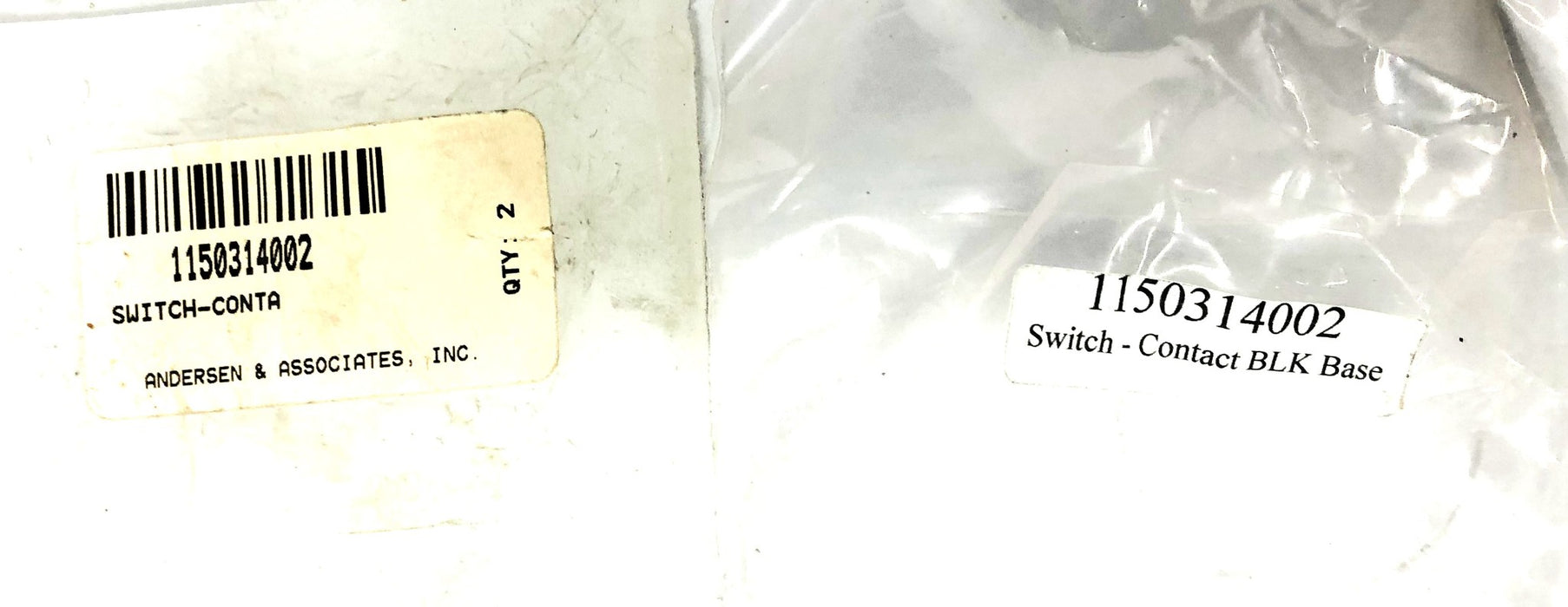 Anderson & Associates Contact Switch 1-150-314-002 [Lot of 2] NOS
